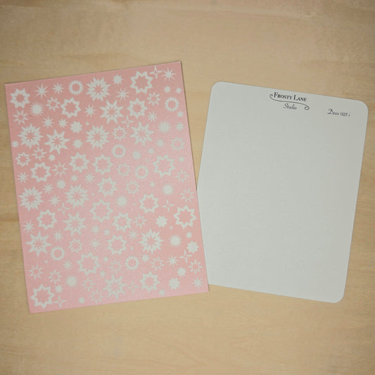 Deco025.i. White Sunburst Sticker Sheet