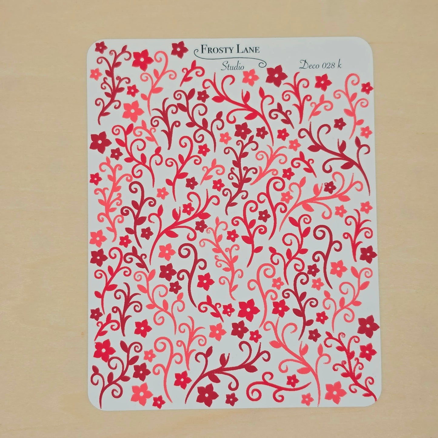 Deco028.k. Red Vines Sticker Sheet